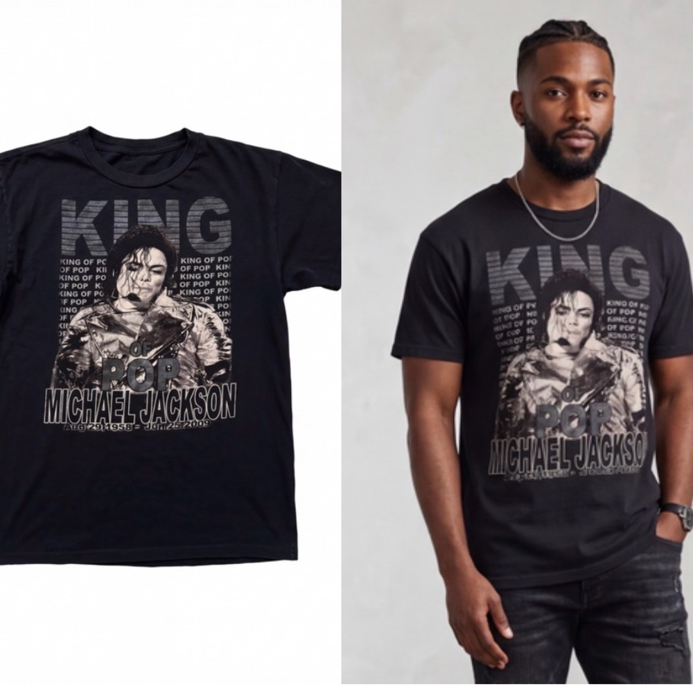 Michael Jackson "King of Pop" 2009 Memorial T-Shirt - size Large